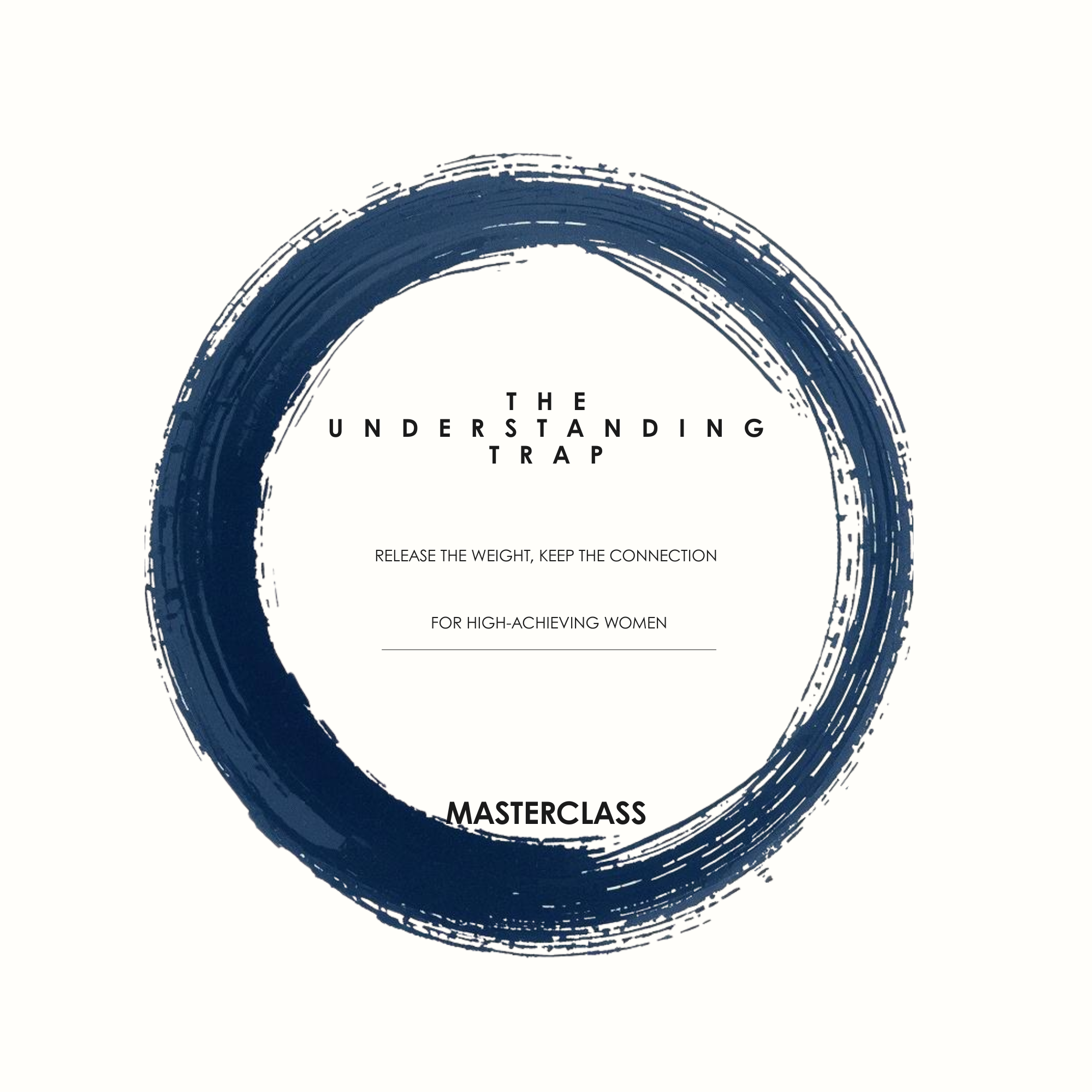 The Understanding Trap navy ensō emblem